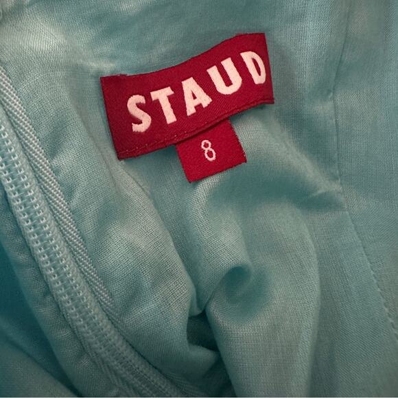 Staud Laelia Puff Sleeve Mini Dress 8 NWT - Picture 10 of 11